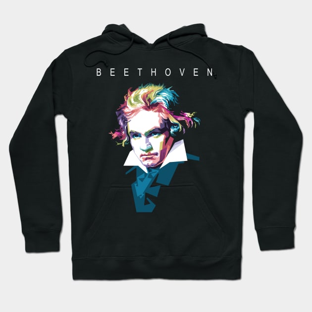 Beethoven Hoodie by Alkahfsmart